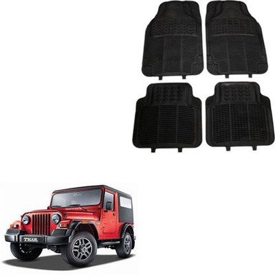 RONISH Rubber Standard Mat For  Mahindra Thar(Black)