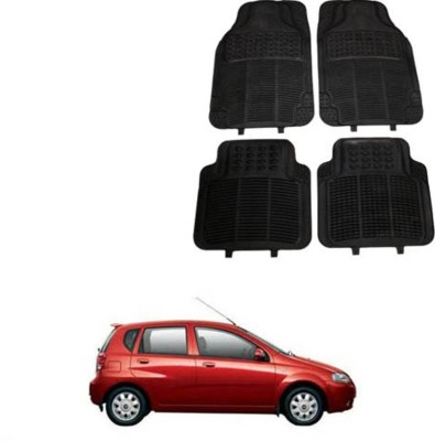 RONISH Rubber Standard Mat For  Chevrolet Aveo U-VA(Black)