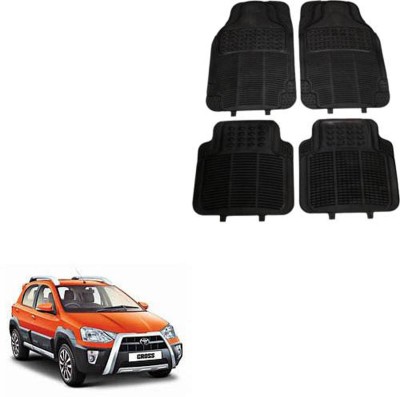 RONISH Rubber Standard Mat For  Toyota Etios Cross(Black)