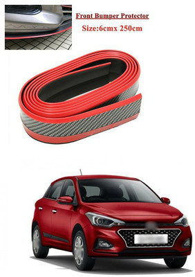 PROEDITION Plastic Car Bumper Guard(Black, Red, Pack of 1, Hyundai, Elite i20)