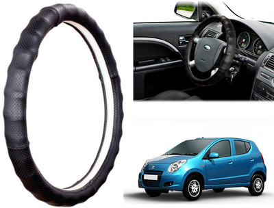 WolkomHome Steering Cover For Maruti A-Star(Black, Leatherite)
