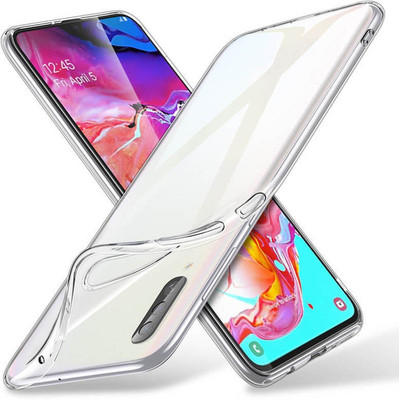 Case Creation Back Cover for Samsung Galaxy A30s Soft Phone Case Slim Cover with flexible TPU Technology(Transparent, Camera Bump Protector, Silicon)