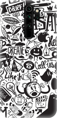 Smutty Back Cover for Mi Redmi Note 8 Pro, M1906G7I, M1906G7G - Doodle Print(Multicolor, Hard Case, Pack of: 1)