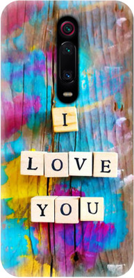 Smutty Back Cover for Mi K20 Pro, M1903F11I - I Love You Print(Multicolor, Hard Case, Pack of: 1)