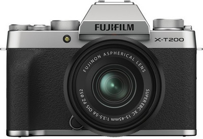 Fujifilm X Series X-T200 Mirrorless Camera Body with 15-45 mm Lens(Silver)