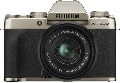 Fujifilm X Series X-T200 Mirrorless Camera Body with 15-45 mm Lens(Gold)