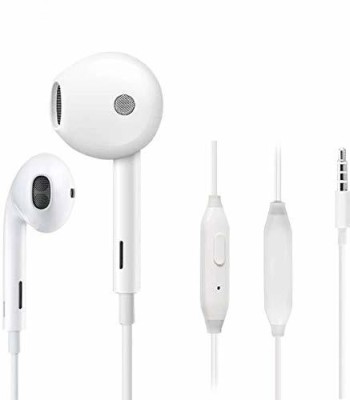 SPN Beatup-4 In-Ear wired Earphones with mic & HD Sound Wired Headset(White, In the Ear)