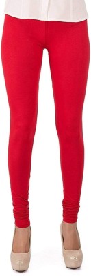 WAKANDA Churidar  Western Wear Legging(Red, Solid)
