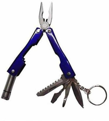 Ubod 9 in 1 Micro Plier Tool Kit Multi Utility Plier Multi Utility Plier(9 Tools, Silver, Blue)