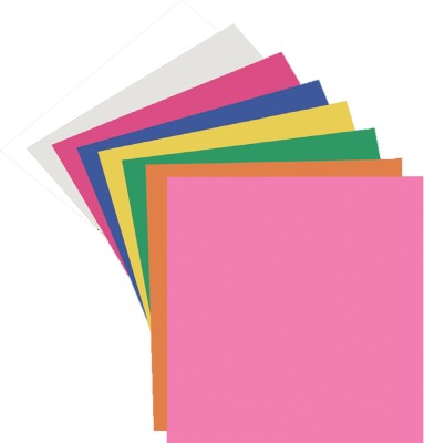 NAVNEET Premium Craft Papers Unruled Small 64 gsm Craft paper(Set of 20, Multicolor)