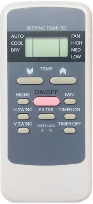 Emrse AC 148 Hitachi Split/Window Air Conditioner Remote (Please Match The Image with Your Old Remote) Remote Controller(White)