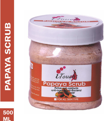 I TOUCH HERBAL PAPAYA SCRUB FOR FACE AND BODY Scrub(500 ml)