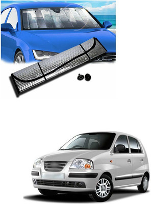 PECUNIA Rear Window, Dashboard Sun Shade For Hyundai Santro Xing(Silver)