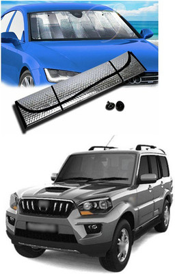 PECUNIA Rear Window, Dashboard Sun Shade For Mahindra Scorpio(Silver)