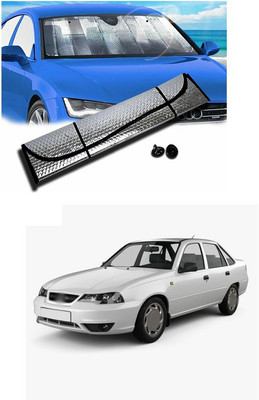 PECUNIA Rear Window, Dashboard Sun Shade For Daewoo Cielo(Silver)