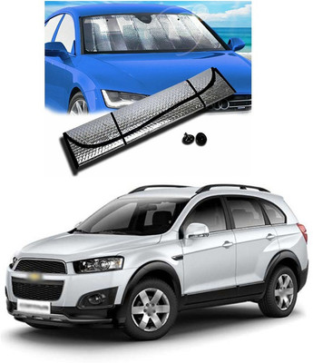 PECUNIA Rear Window, Dashboard Sun Shade For Chevrolet Captiva(Silver)