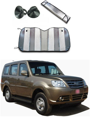 XZRTZ Rear Window, Dashboard Sun Shade For Tata Sumo Grande(Silver)