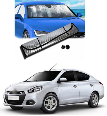 PECUNIA Rear Window, Dashboard Sun Shade For Renault Kwid(Silver)