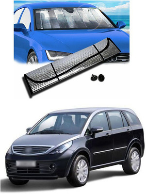 PECUNIA Rear Window, Dashboard Sun Shade For Tata Aria(Silver)