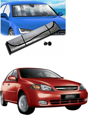 PECUNIA Rear Window, Dashboard Sun Shade For Chevrolet Optra SRV(Silver)