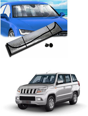 PECUNIA Rear Window, Dashboard Sun Shade For Mahindra TUV-300(Silver)