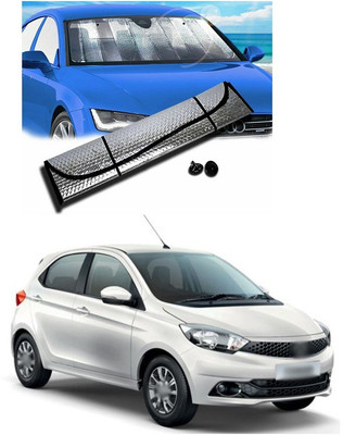 PECUNIA Rear Window, Dashboard Sun Shade For Tata Tiago(Silver)