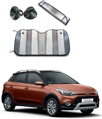 XZRTZ Rear Window, Dashboard Sun Shade For Hyundai Elite i20(Silver)