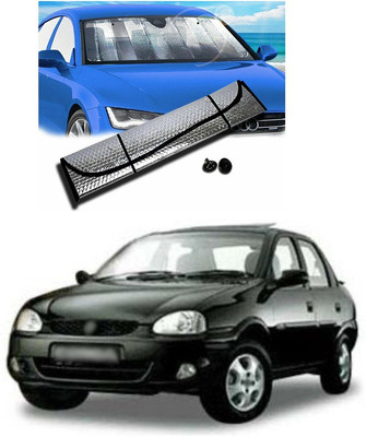 PECUNIA Rear Window, Dashboard Sun Shade For Opel Corsa(Silver)
