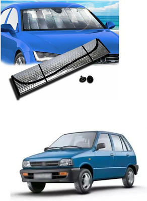 PECUNIA Rear Window, Dashboard Sun Shade For Maruti Suzuki 800(Silver)