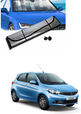 PECUNIA Rear Window, Dashboard Sun Shade For Tata Tiago(Silver)