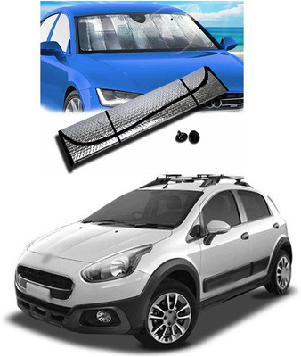 PECUNIA Rear Window, Dashboard Sun Shade For Fiat Avventura(Silver)