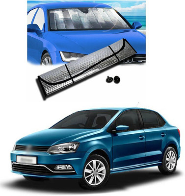 PECUNIA Rear Window, Dashboard Sun Shade For Volkswagen Polo(Silver)