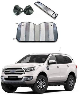 XZRTZ Rear Window, Dashboard Sun Shade For Ford Endeavour(Silver)