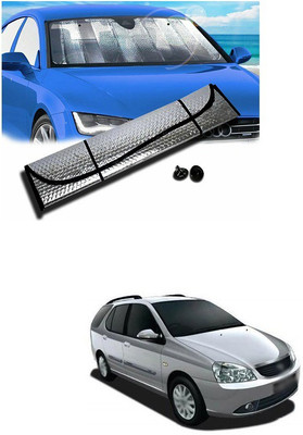PECUNIA Rear Window, Dashboard Sun Shade For Tata Indigo Marina(Silver)