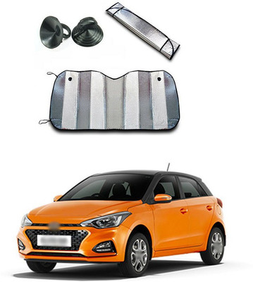 XZRTZ Rear Window, Dashboard Sun Shade For Hyundai Elite i20(Silver)