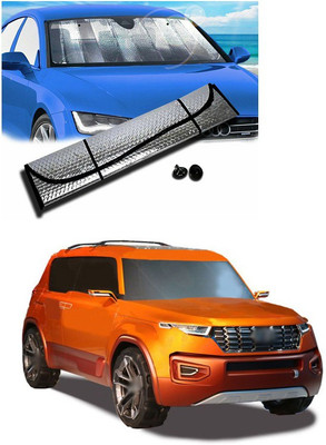 PECUNIA Rear Window, Dashboard Sun Shade For Hyundai Eon(Silver)