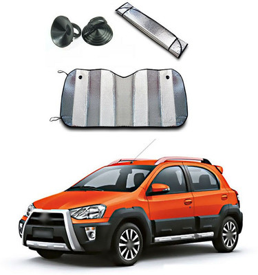 XZRTZ Rear Window, Dashboard Sun Shade For Toyota Etios Cross(Silver)