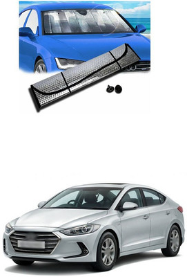PECUNIA Rear Window, Dashboard Sun Shade For Hyundai Elantra(Silver)