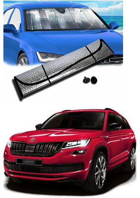 PECUNIA Rear Window, Dashboard Sun Shade For Skoda Fabia(Silver)