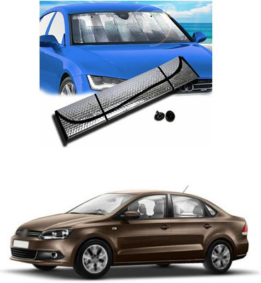 PECUNIA Rear Window, Dashboard Sun Shade For Volkswagen Vento(Silver)