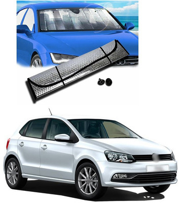 PECUNIA Rear Window, Dashboard Sun Shade For Volkswagen Polo GT(Silver)