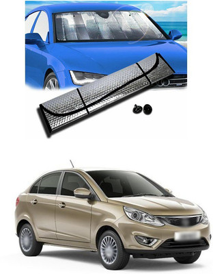 PECUNIA Rear Window, Dashboard Sun Shade For Tata Zest(Silver)