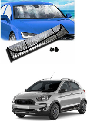PECUNIA Rear Window, Dashboard Sun Shade For Ford Ikon(Silver)
