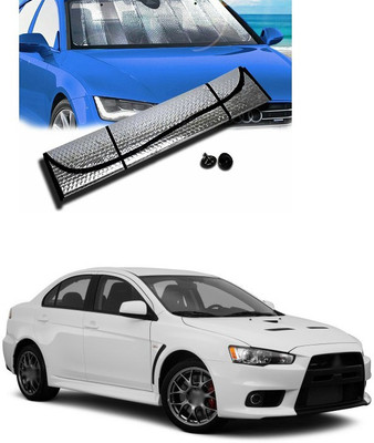 PECUNIA Rear Window, Dashboard Sun Shade For Mitsubishi Lancer(Silver)