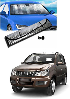 PECUNIA Rear Window, Dashboard Sun Shade For Mahindra Quanto(Silver)
