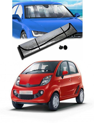 PECUNIA Rear Window, Dashboard Sun Shade For Tata Nano(Silver)
