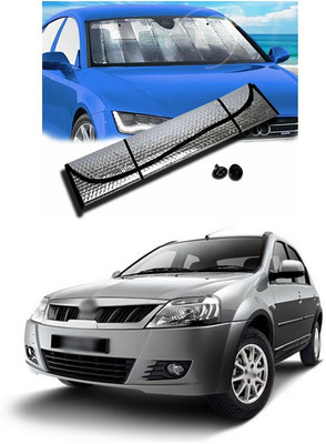 PECUNIA Rear Window, Dashboard Sun Shade For Mahindra Verito(Silver)