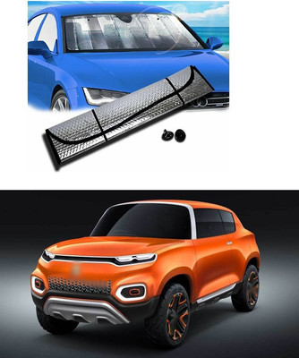 PECUNIA Rear Window, Dashboard Sun Shade For Maruti Suzuki Gypsy King(Silver)