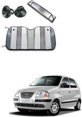 XZRTZ Rear Window, Dashboard Sun Shade For Hyundai Santro Xing(Silver)