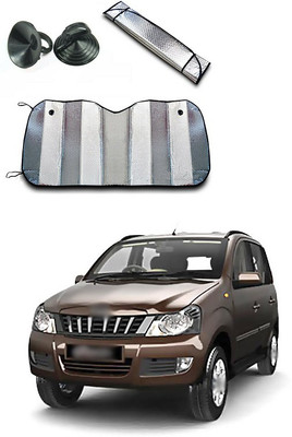 XZRTZ Rear Window, Dashboard Sun Shade For Mahindra Quanto(Silver)